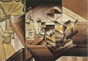 Watch and Bottle Juan Gris